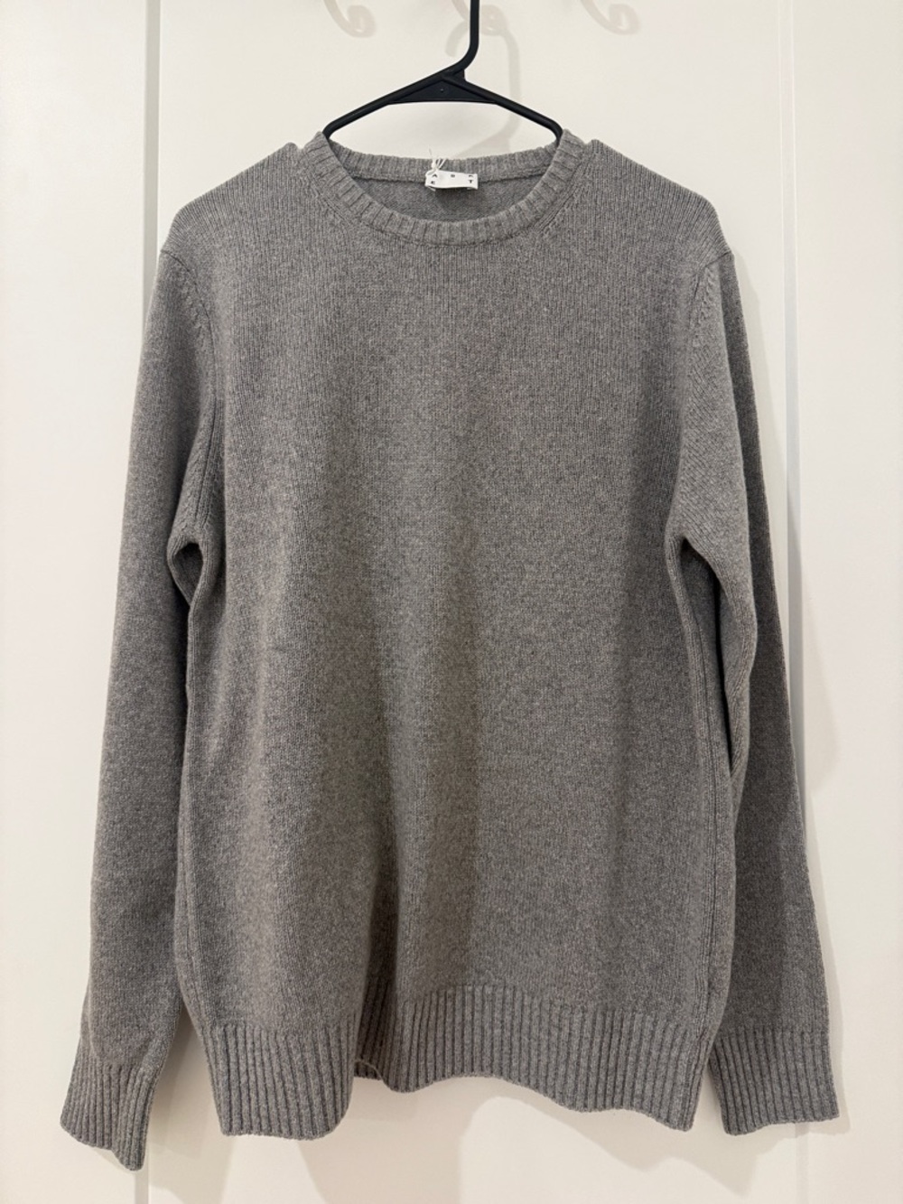 NWT ASKET Men's Crewneck Sweater in Heather Gray